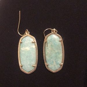 Light blue and white kendra scott earrings